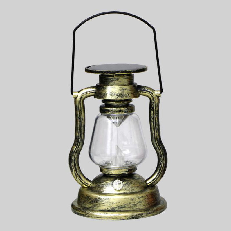 Solar Retro Kerosene Lamp Horse Lamp LED Outdoor Garden Patio Decoration Portable Flame Candle Light Cuvalon