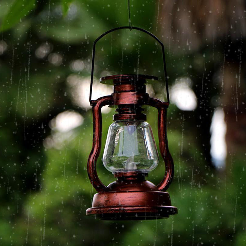 Solar Retro Kerosene Lamp Horse Lamp LED Outdoor Garden Patio Decoration Portable Flame Candle Light Cuvalon