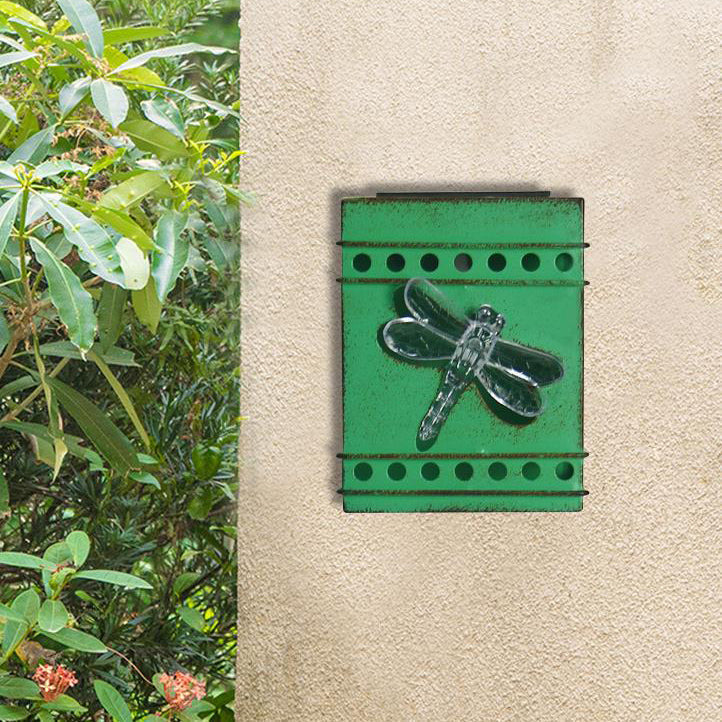 Retro Solar Square Box Aged Iron LED Outdoor Fence Wall Sconce Lamp Cuvalon