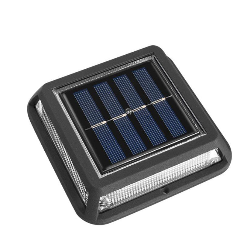 Modern Square Waterproof Solar LED Outdoor Garden Balcony Street Light Cuvalon