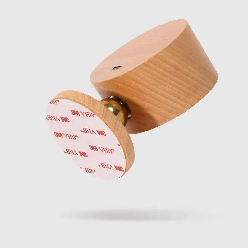 Simple Wooden USB Rechargeable Touch Magnetic LED Night Light Wall Sconce Lamp Cuvalon
