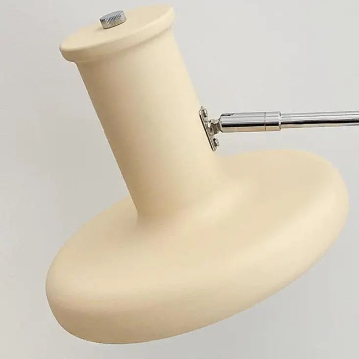 Nordic Minimalist  Beige Swing Arm 1-Light Wall Sconce Lamp Cuvalon