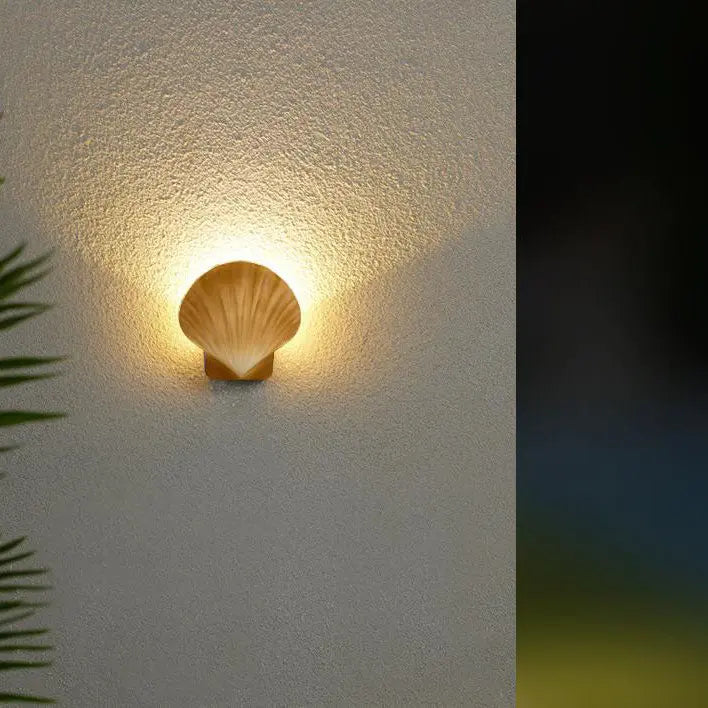 Outdoor Creative Shell Design Aluminum LED Waterproof Wall Sconce Lamp Cuvalon