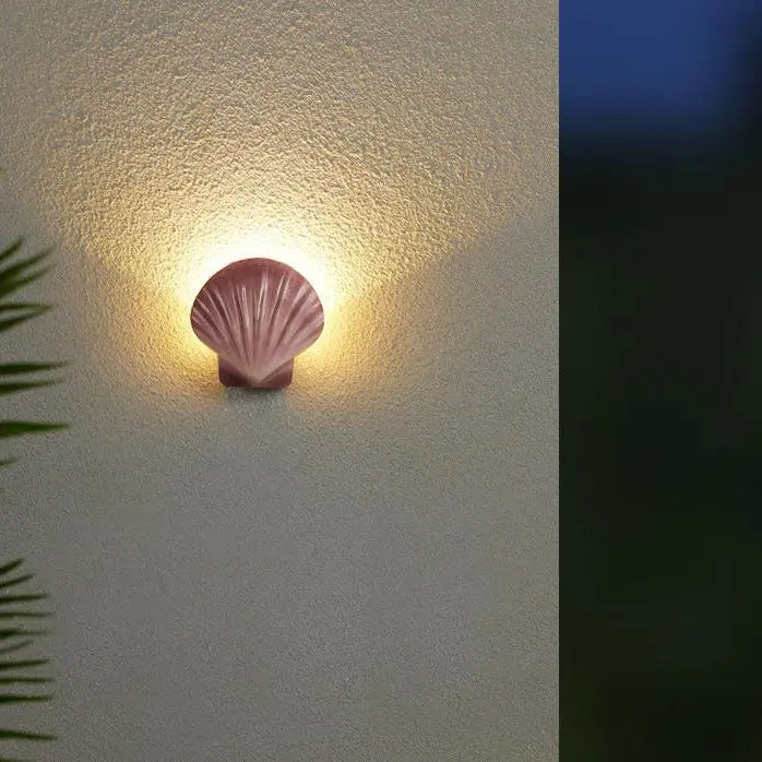 Outdoor Creative Shell Design Aluminum LED Waterproof Wall Sconce Lamp Cuvalon
