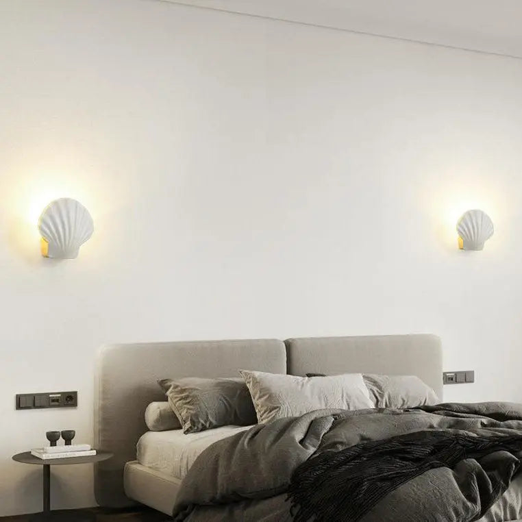 Outdoor Creative Shell Design Aluminum LED Waterproof Wall Sconce Lamp Cuvalon