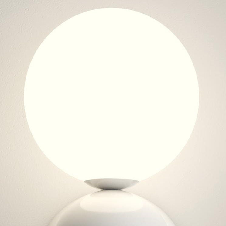 Modern Cream Style Children's Wrought Iron Sphere 1-Light Wall Sconce Lamp Cuvalon