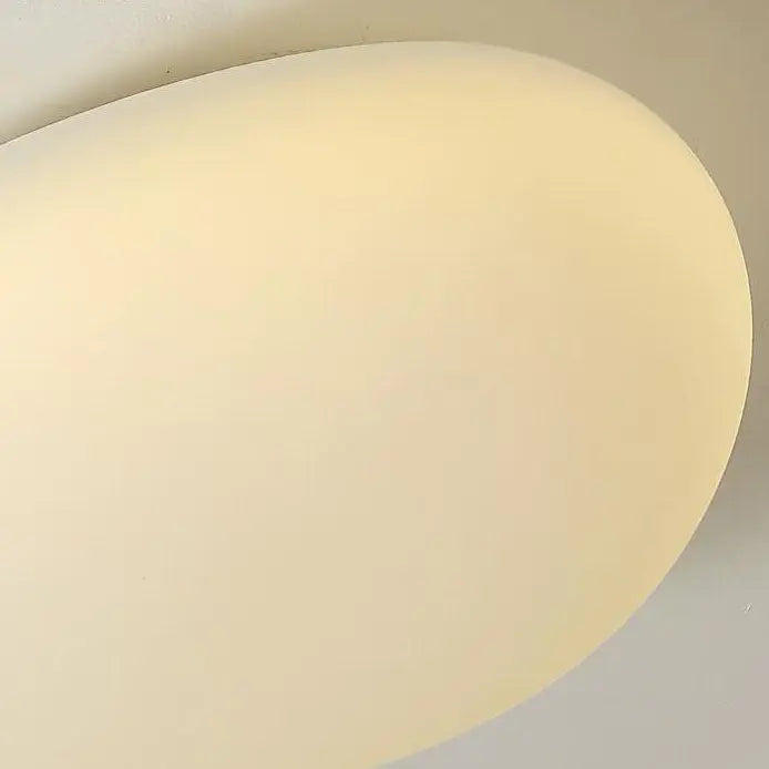 Nordic Minimalist Cobblestone PE Lampshade LED Flush Mount Ceiling Light Cuvalon