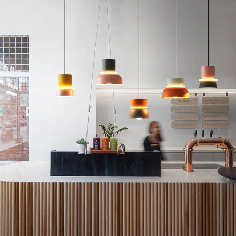 Nordic Colorful Macaron 1-Light LED Pendant Light Cuvalon