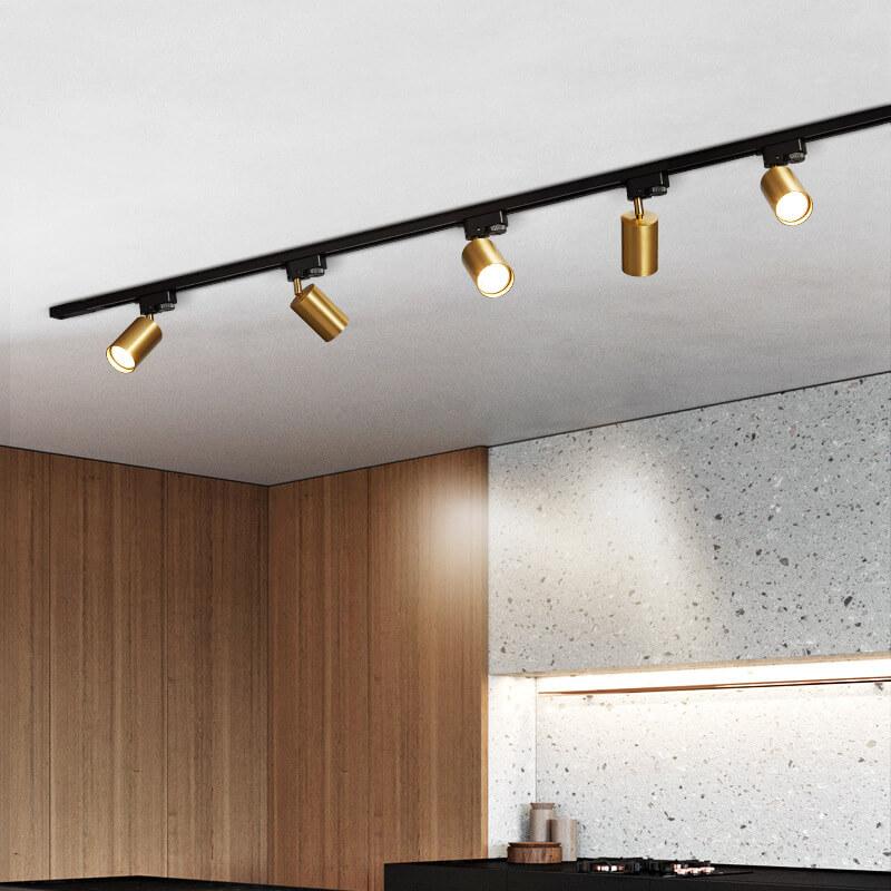 Modern Tubular Track Lighting 3/4/5 Light LED Flush Mount Lighting Cuvalon