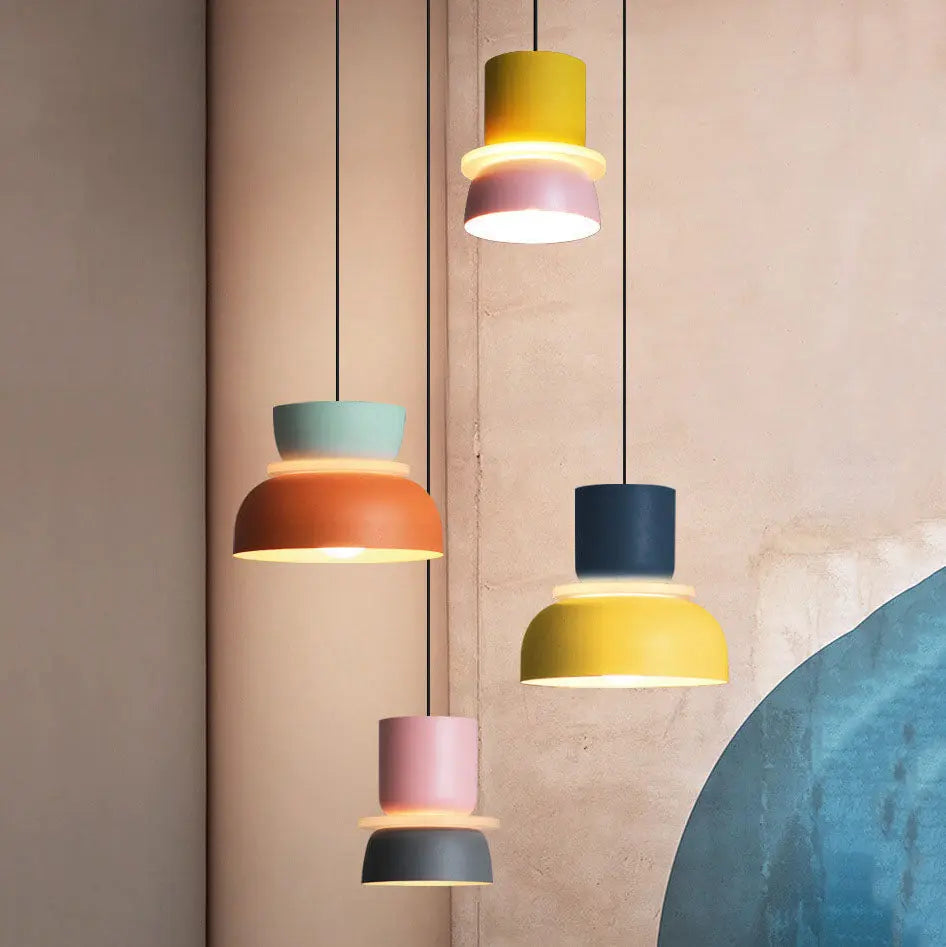 Nordic Colorful Macaron 1-Light LED Pendant Light Cuvalon