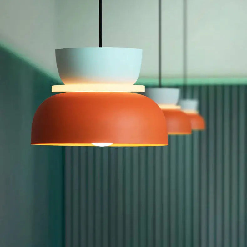 Nordic Colorful Macaron 1-Light LED Pendant Light Cuvalon