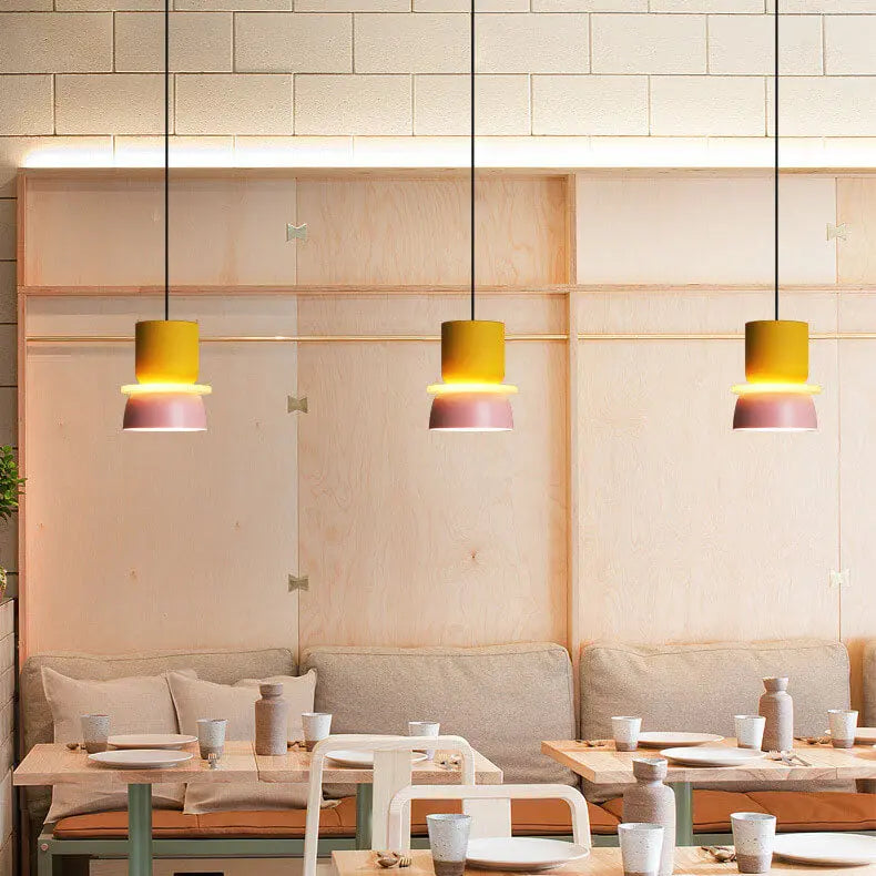 Nordic Colorful Macaron 1-Light LED Pendant Light Cuvalon