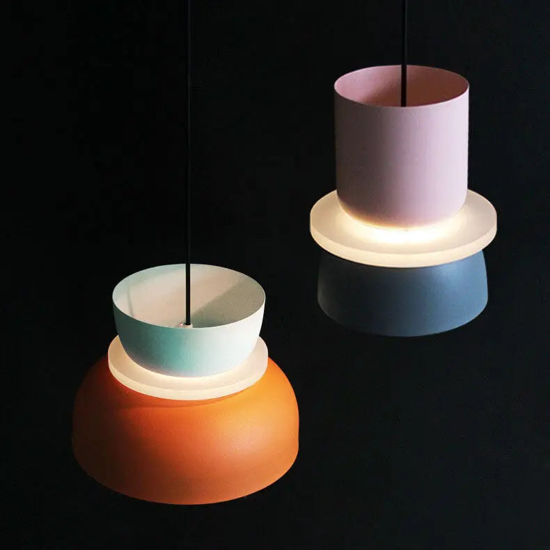 Nordic Colorful Macaron 1-Light LED Pendant Light Cuvalon