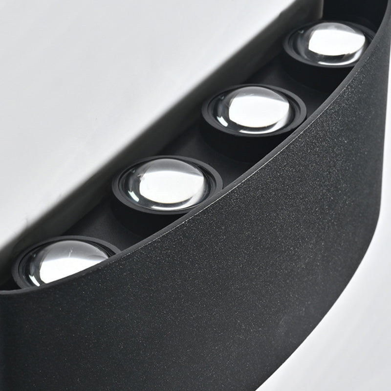 Modern Minimalist Waterproof Cylinder Rectangular Aluminium Iron Acrylic LED Wall Sconce Lamp For Outdoor Patio Cuvalon
