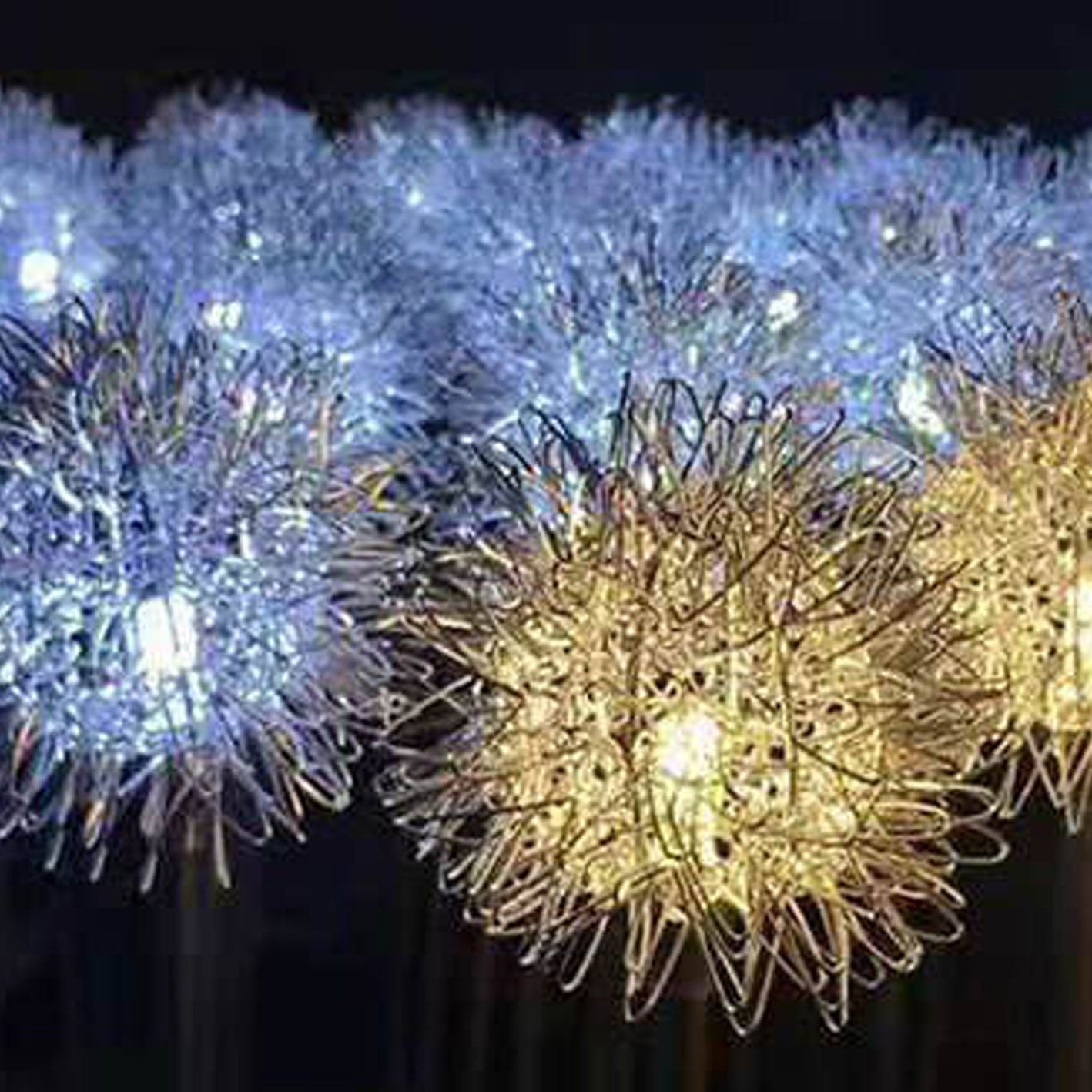 Solar Dandelion Aluminum Wire Globe Light LED Outdoor Waterproof Luminous Garden Insert Ground Landscape Light Cuvalon