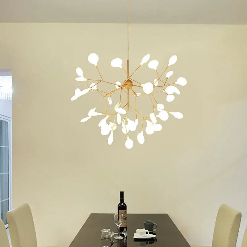 Modern Metal Branches 27/36 Light Fireflies LED Chandeliers Cuvalon
