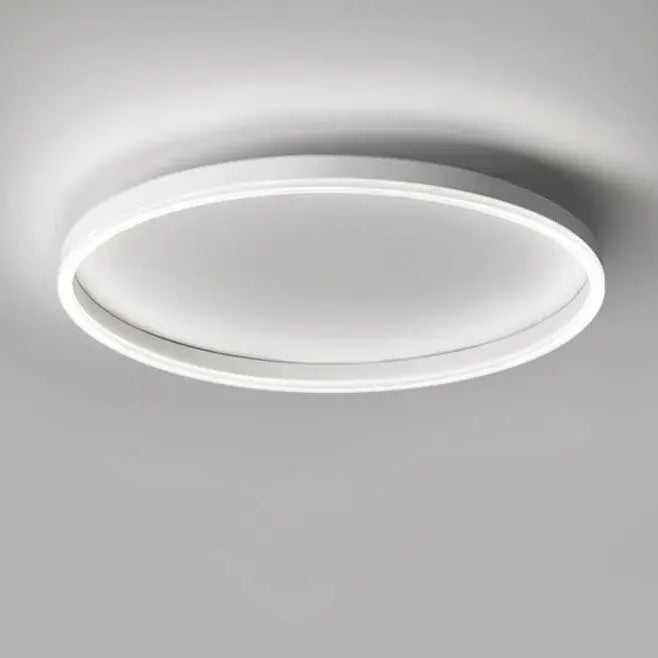 Nordic Minimalist Circle Ring Iron Acrylic LED Flush Mount Ceiling Light Cuvalon