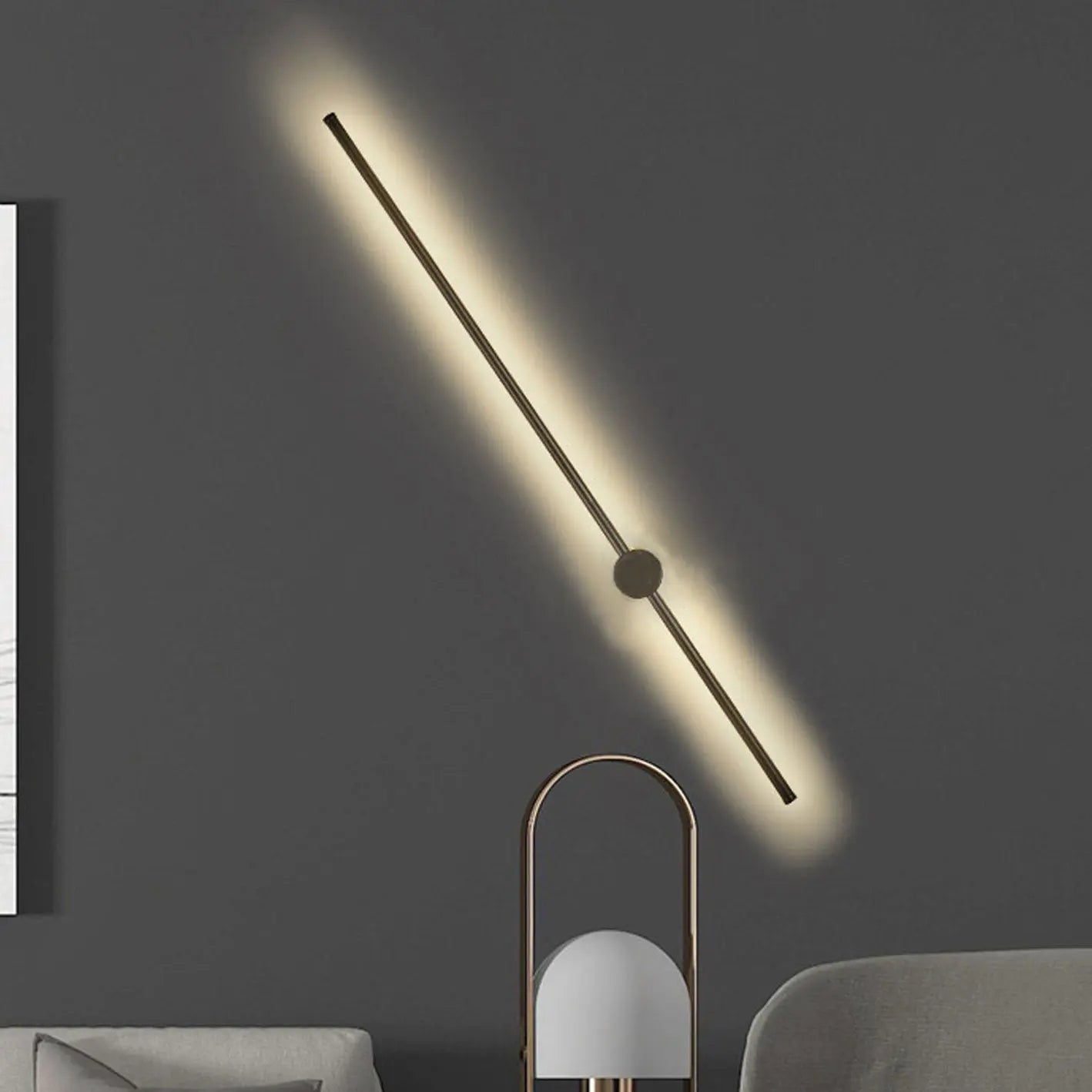 Minimalist Strip Aluminum LED Wall Sconce Lamp Cuvalon