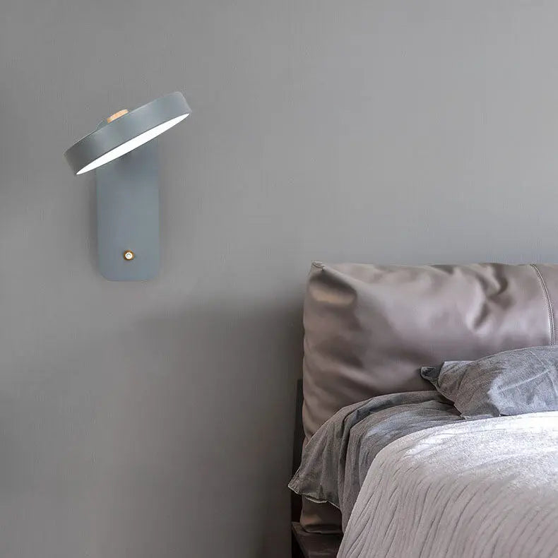 Nordic Simple Round Rotatable Switch LED Reading Wall Sconce Lamp Cuvalon