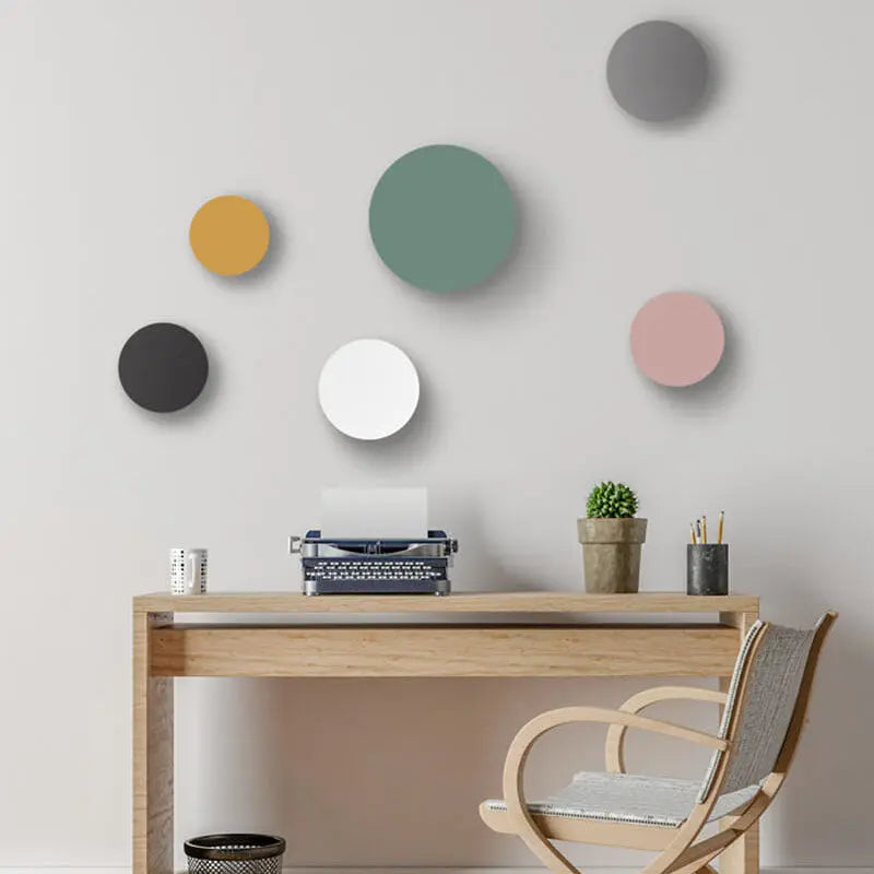 Modern Minimalist Colorful Round Iron LED Wall Sconce Lamp Cuvalon