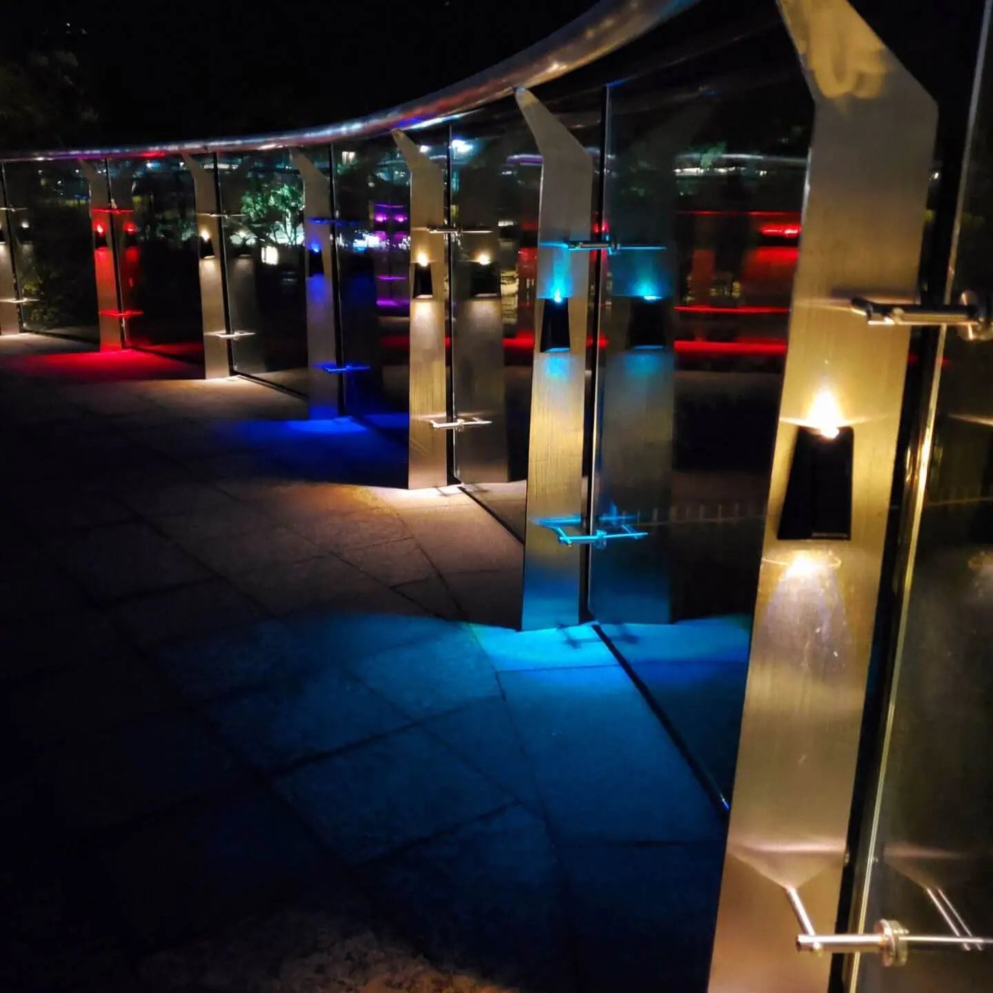 Solar Simple Trapezoid Outdoor RGB Patio LED Wall Sconce Lamp Cuvalon