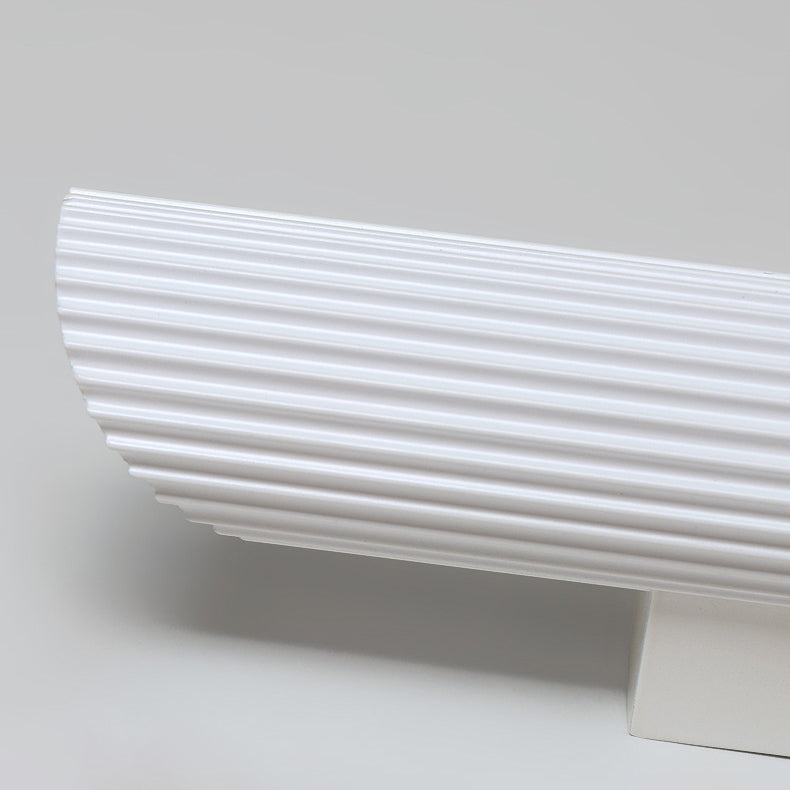 Modern Minimalist Cylinder Stripe Iron Aluminum LED Wall Sconce Lamp For Bedroom Cuvalon