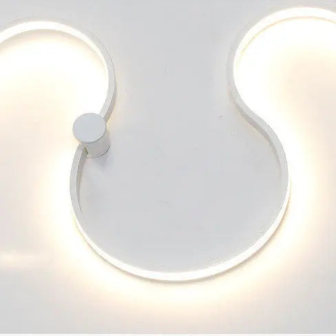 Modern Long Aluminum Snake Shaped 1-Light Curved LED Wall Sconce Lamp Cuvalon