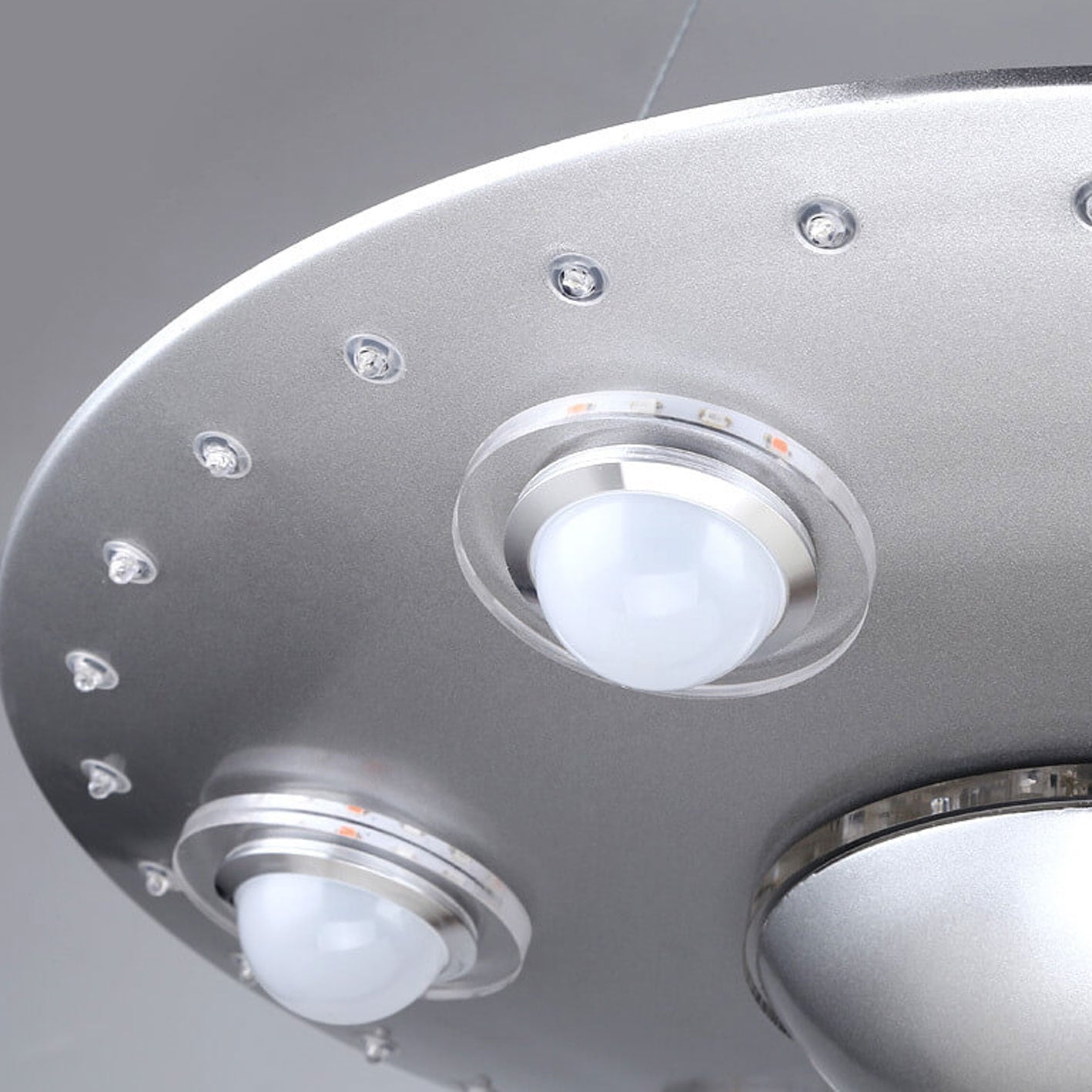 Creative Cartoon UFO Flying Saucer LED Kids Chandelier Cuvalon