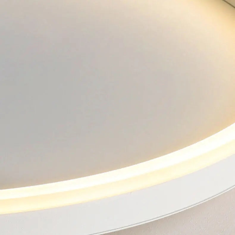 Nordic Minimalist Circle Ring Iron Acrylic LED Flush Mount Ceiling Light Cuvalon