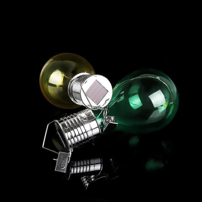 Creative Color Bulbs Plastic Solar LED Outdoor Hanging Light Cuvalon
