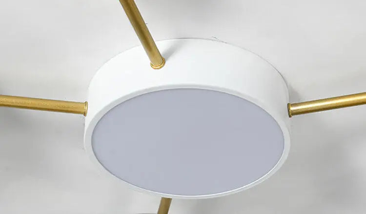 Scandinavian Minimalist Solid Wood Iron LED Flush Mount Lighting Cuvalon