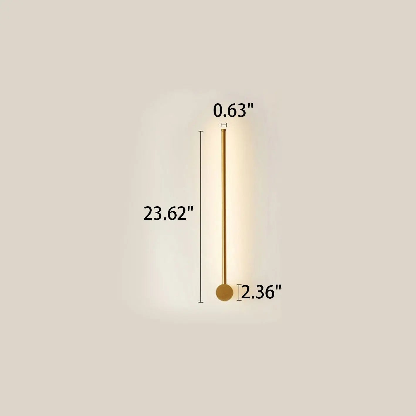 Minimalist Strip Aluminum LED Wall Sconce Lamp Cuvalon