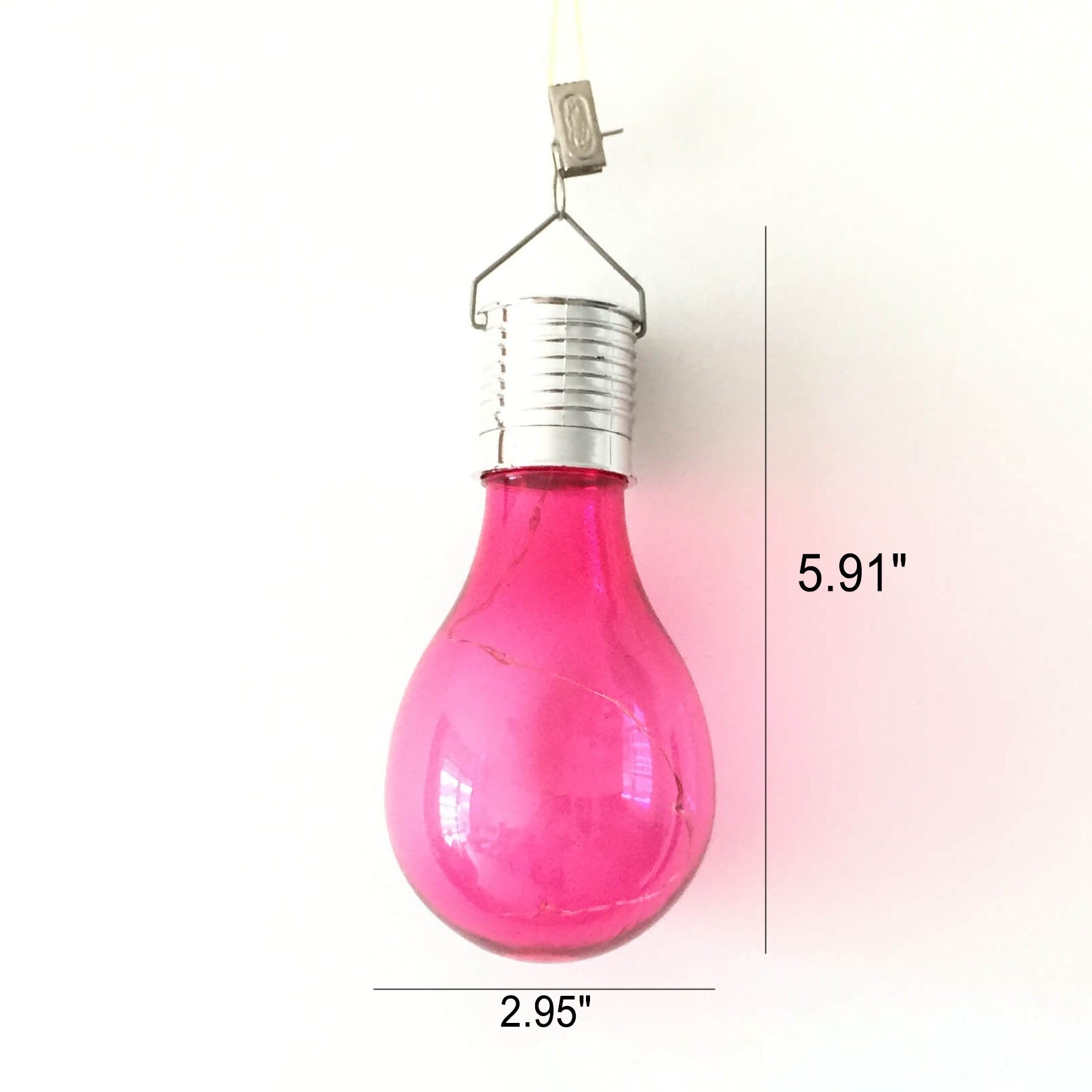 Creative Color Bulbs Plastic Solar LED Outdoor Hanging Light Cuvalon