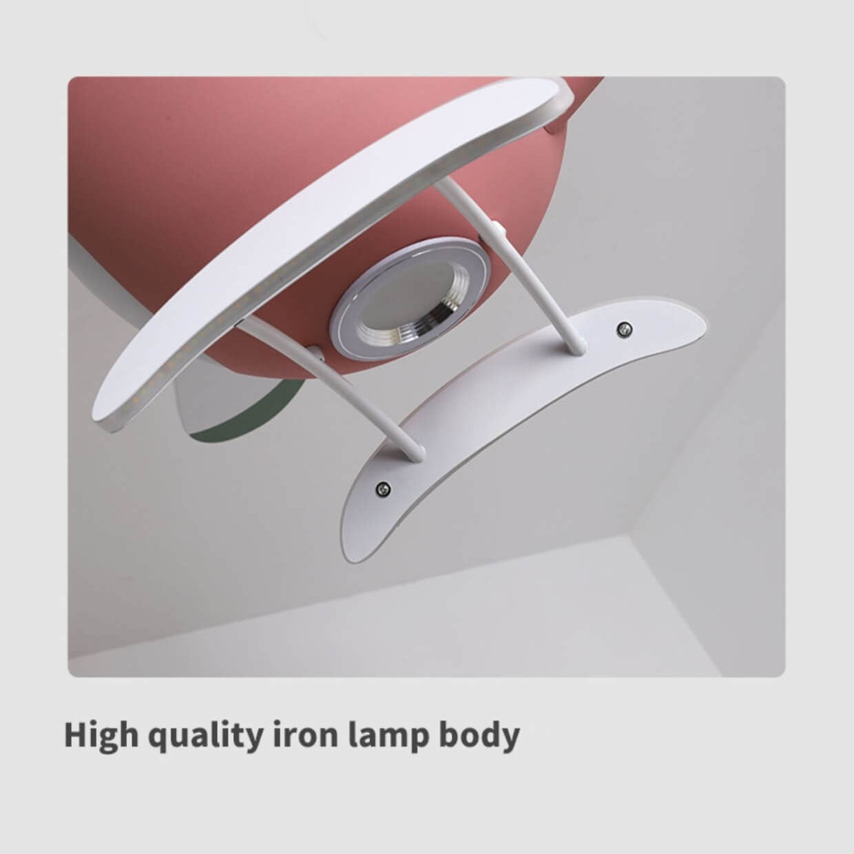 Simple Cartoon Aircraft LED Downrods Ceiling Fan Light Cuvalon