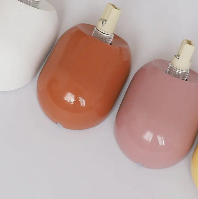Macaron Cream Style Resin Glass Ball 1-Light Wall Sconce Lamp Cuvalon