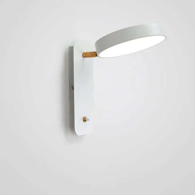 Nordic Simple Round Rotatable Switch LED Reading Wall Sconce Lamp Cuvalon