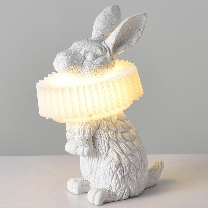Modern Creative Resin Rabbit LED 1-Light Table Lamp Cuvalon