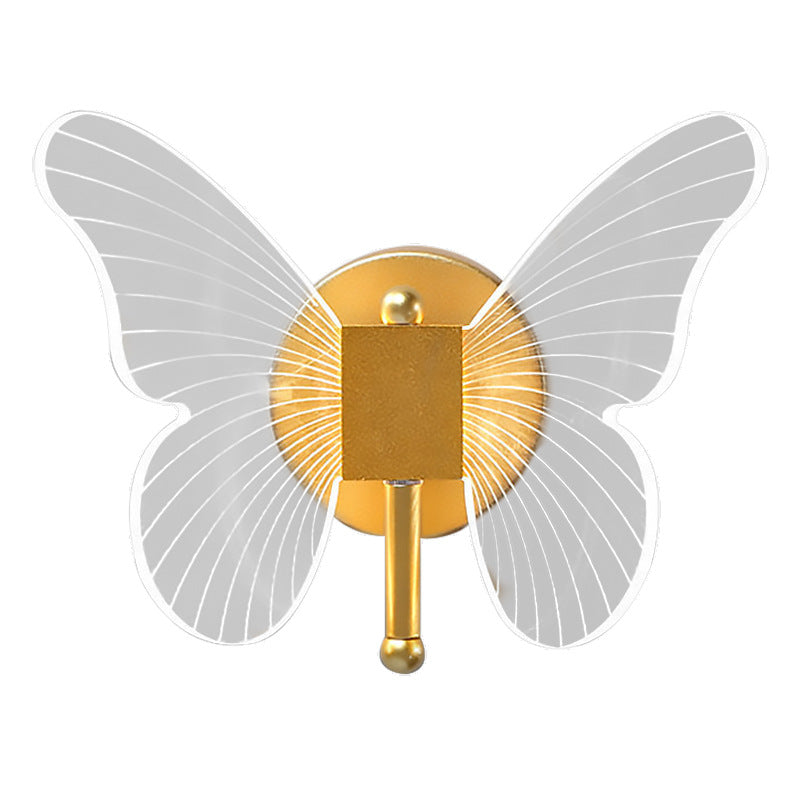 Nordic Creative Butterfly Acrylic LED Wall Sconce Lamp Cuvalon