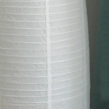 Nordic Minimalist Rice Paper Column 2-Light Standing Floor Lamp Cuvalon