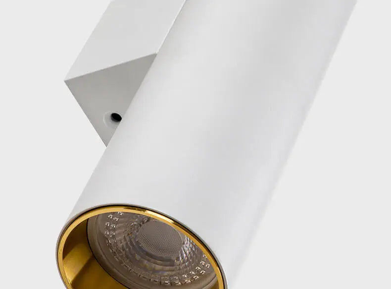 Simple Aluminum Cylindrical 2-Light Wall Sconce Lamp Cuvalon