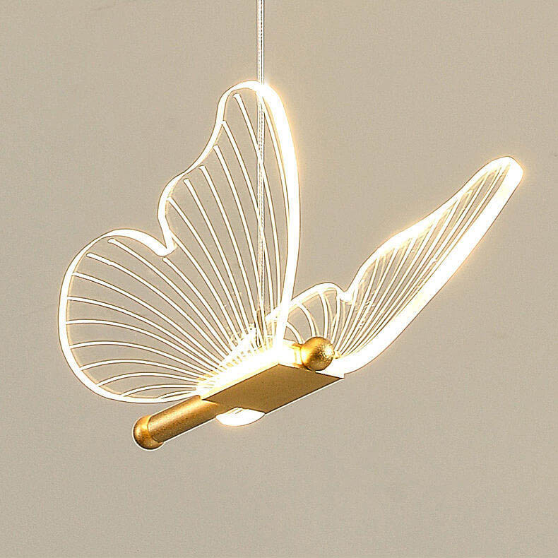 Minimalist Acrylic Butterfly LED Pendant Light Cuvalon