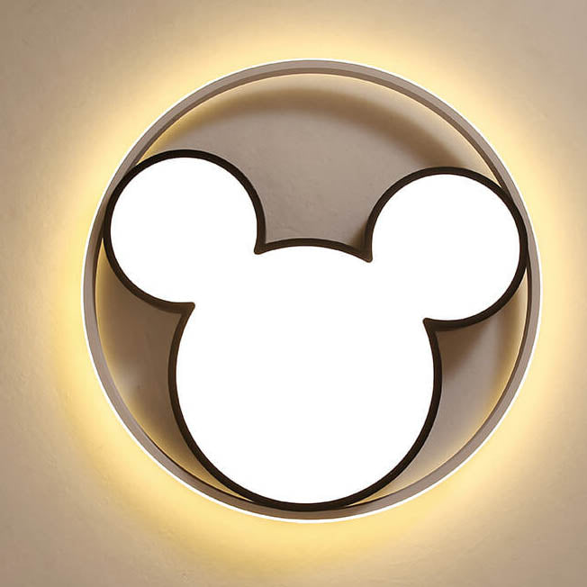 Cartoon Mouse LED Flush Mount Ceiling Light Cuvalon