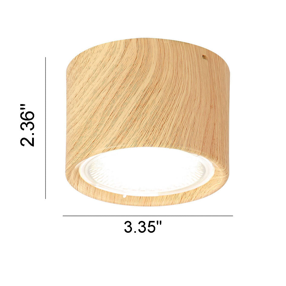 Nordic Cylinder Spotlight LED Flush Mount Ceiling Light Cuvalon