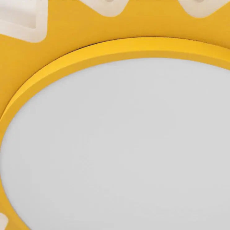Creative Cartoon Sun Shaped LED Flush Mount Ceiling Light Cuvalon