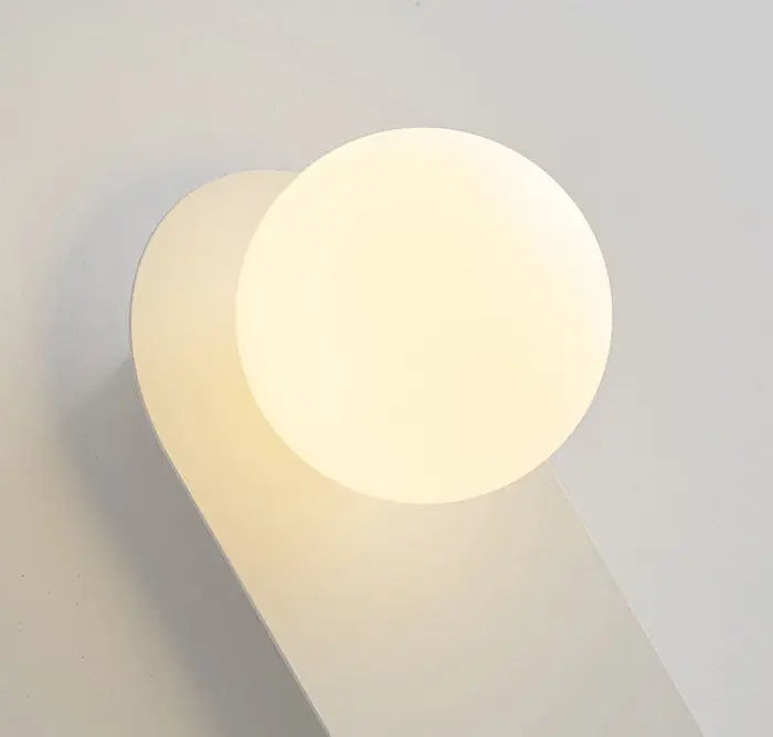 Nordic Minimalist Glass Ring Base 1-Light Wall Sconce Lamp Cuvalon