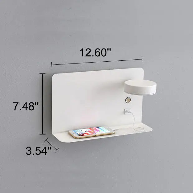 Modern Iron Square LED USB Rechargeable Wall Sconce Lamp Cuvalon