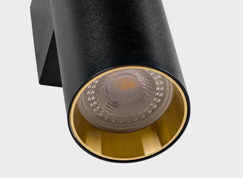 Simple Aluminum Cylindrical 2-Light Wall Sconce Lamp Cuvalon