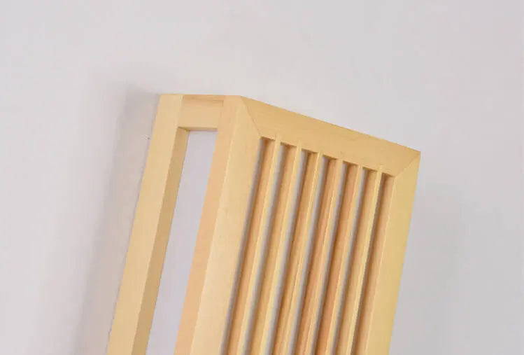 Modern Minimalist Solid Wood Acrylic Rectangular LED  Wall Sconce Lamp for Living Room Cuvalon