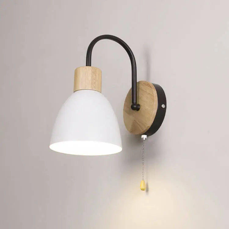 Nordic Macaron 1-Light Zipper Switch Wall Light Cuvalon