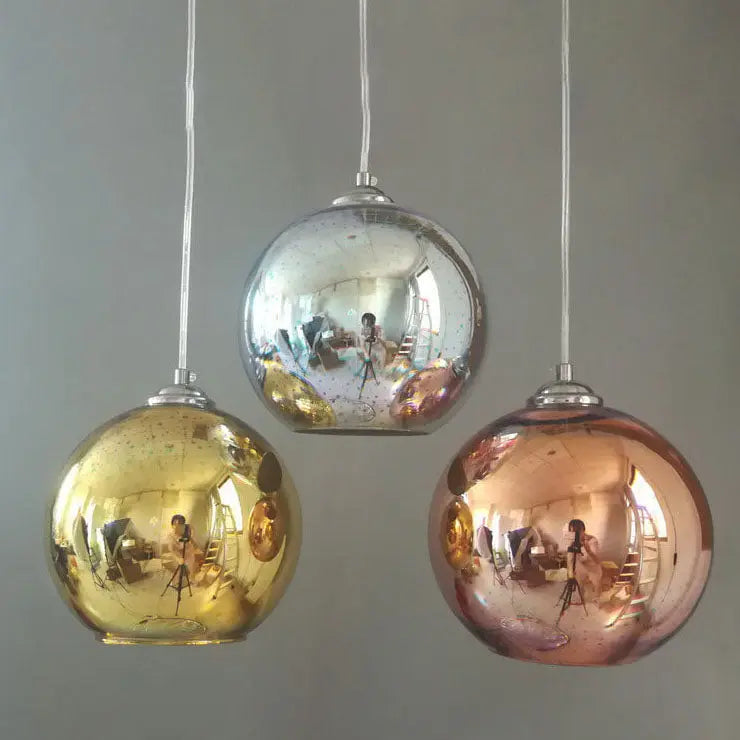 Modern Creative 3D Colorful Fireworks Glass 1-Light Dome Pendant Light Cuvalon